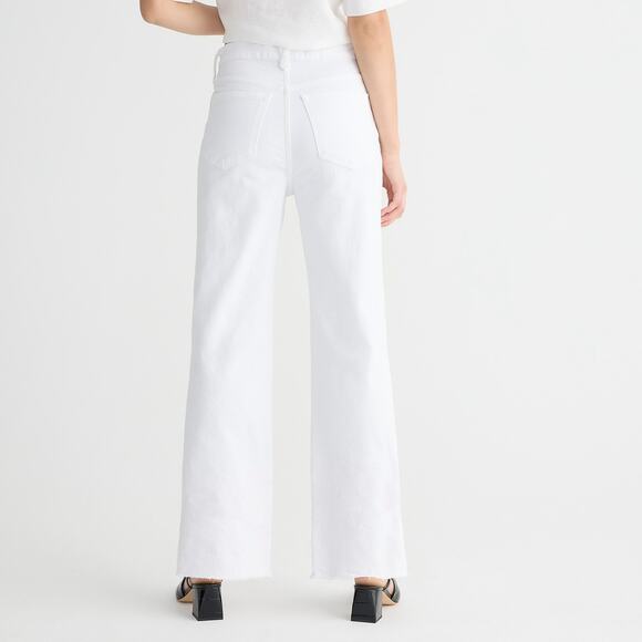 J.Crew Slim Wide Leg Jean Casual Resort White Wash 27 NWT - Picture 3 of 4